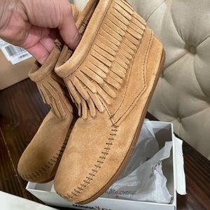 NEW never used. Minnetonka booties.